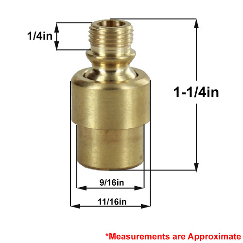 1/8ips Theaded Modern Adjustable Swivel - Unfinished Brass