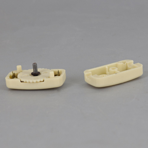 Single Pole On-Off Rotary Line Switch for SPT-1 Cord - Ivory.
