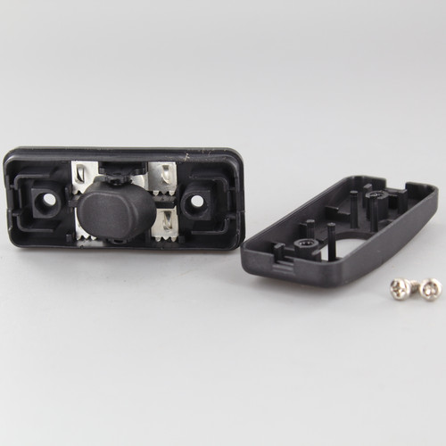 Single Pole, On/off Rocker Line Switch With Crimp On Wire Connection for SPT-1 Wire - Black