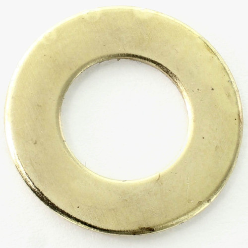 3/4in. Diameter - Steel Washer - 1/8ips. Slip Center Hole - Brass Plated Finish