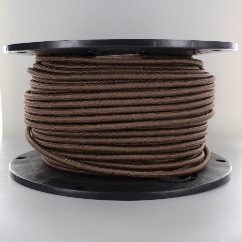 18/2 SVT-B Brown Nylon Fabric Cloth Covered Pendant and Table Lamp Wire