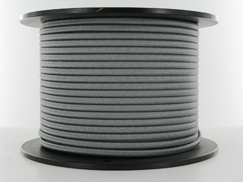 18/2 Gray Rayon Flat Braided Cloth Covered Two Conductor Wire