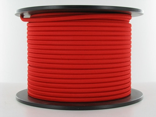 18/2 Red Rayon Flat Braided Cloth Covered Two Conductor Wire