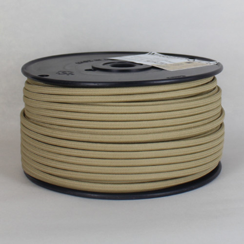 18/2 SPT-1 Antique Gold Nylon Over Braid White 105 Degree Wire