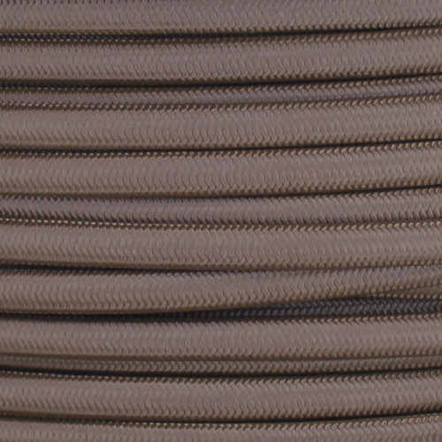 18/2 SPT-1 Bark Nylon Over Braid White 105 Degree Wire