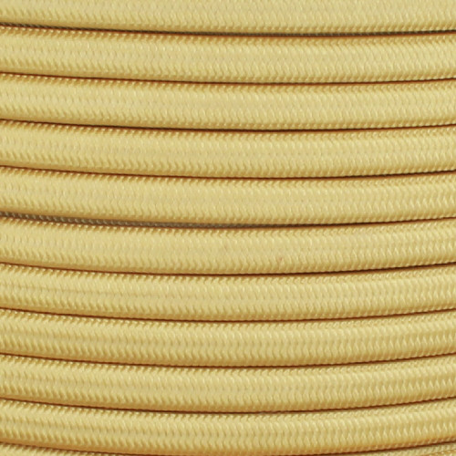 18/2 SPT-1 Corn Silk Nylon Over Braid White 105 Degree Wire