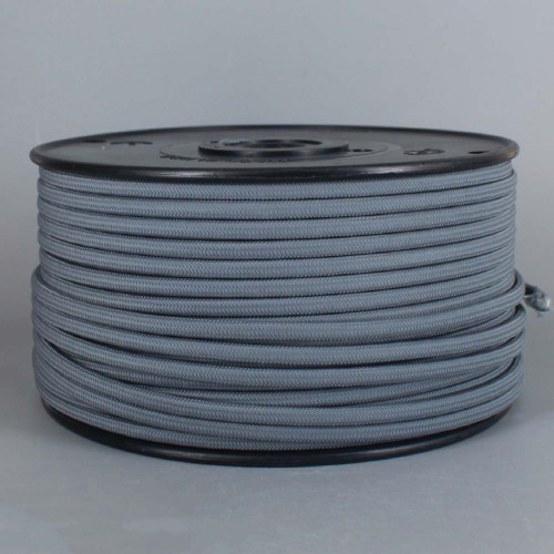 18/2 SPT1-B Steel Blue/Gray Nylon Fabric Cloth Covered Lamp and Lighting Wire