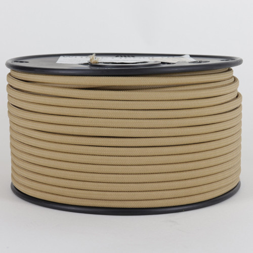 18/2 SPT1-B Natural Tan Nylon Fabric Cloth Covered Lamp and Lighting Wire