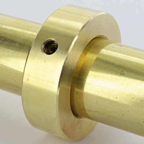 3/4in UNFINISHED BRASS STRAIGHT SLIP RING WITH SET SCREW.