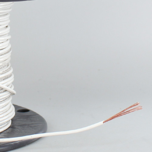 18/1 White Single Conductor TFFN 105 Degree Wire.