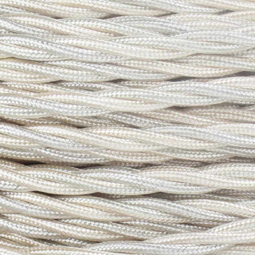 18/3 Twisted Ivory Rayon Covered Wire