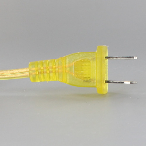 15ft. Transparent Gold 18/2 SPT-1 Cord Set with Molded Plug