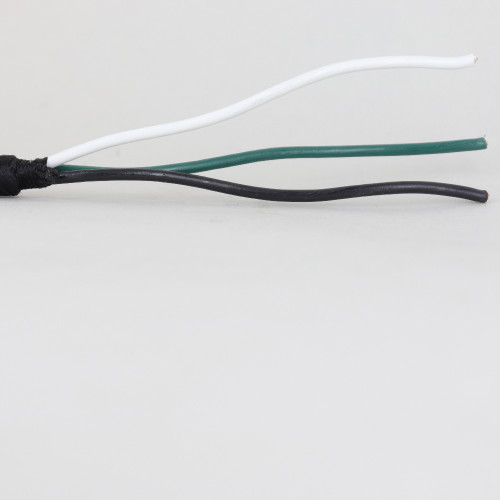 7ft Long - 18/3 SVT-B Black Cloth Covered Pre-Processed Wire Harness