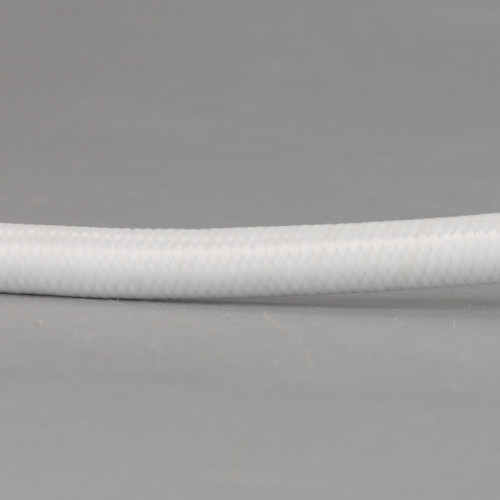 7ft Long - 18/3 SVT-B White Cloth Covered Pre-Processed Wire Harness