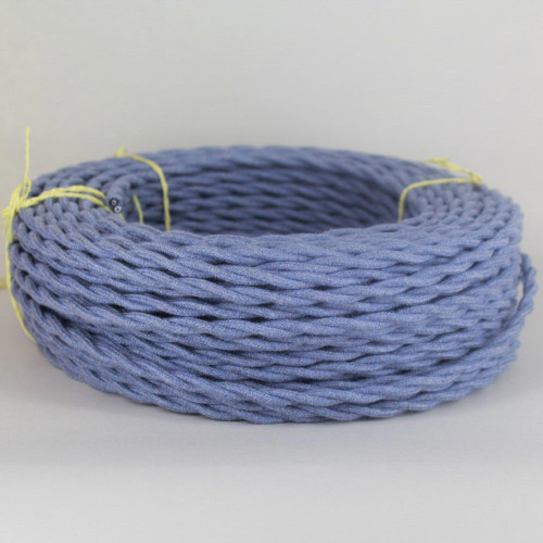 18/2 Twisted Denim Cotton Cloth Covered Wire