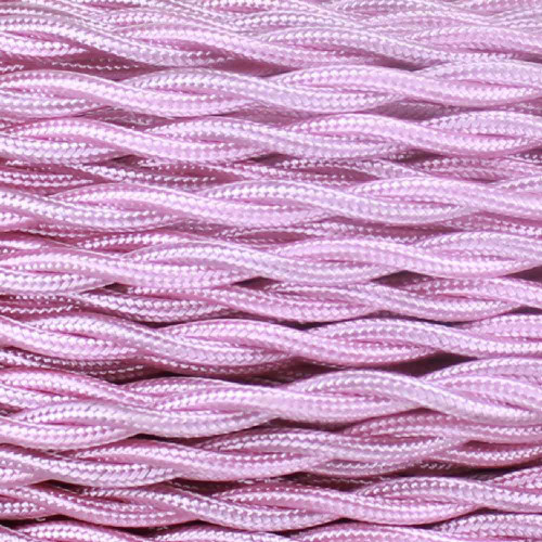 18/2 Twisted Pink Rayon Covered Wire