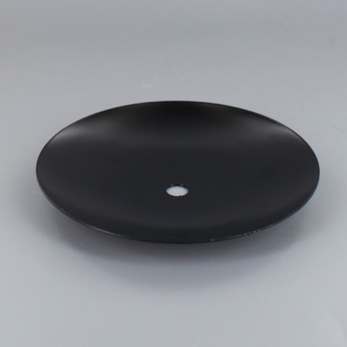 1/8ips Ceneter Hole - Modern Dome Canopy - Black Powdercoat Finish