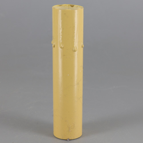 8in. Long Paper/Fiber E-12 Candelabra Base Candle Socket Cover - Antique Drip