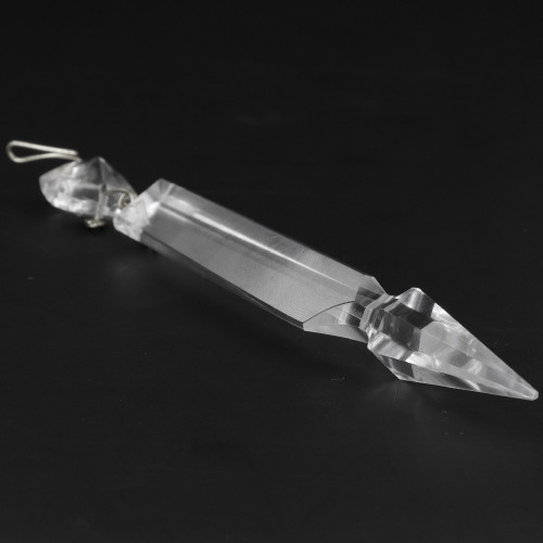 100mm (4in.) Crystal Spear with Jewel and Chrome Clip