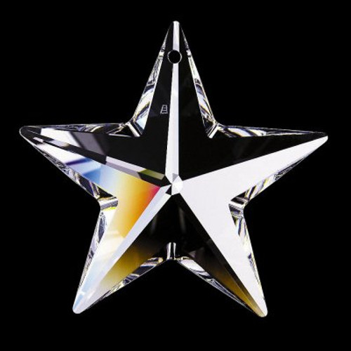 20mm. Strass Swarovski Crystal Star with Pin Hole