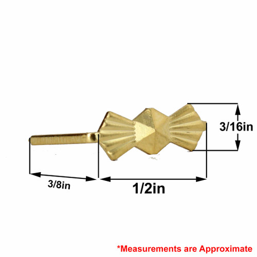 13mm. Gold Bowtie Clip