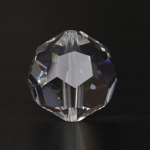 14mm. (9/16in) Swarovski Faceted Bead Crystal Ball with Slip Through Hole