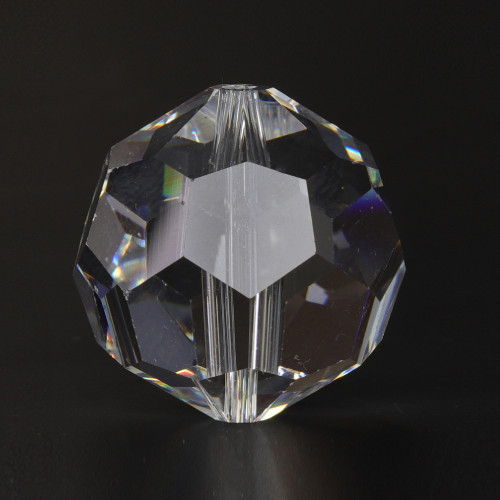 16mm. (5/8in) Swarovski Faceted Bead Crystal Ball with Slip Through Hole