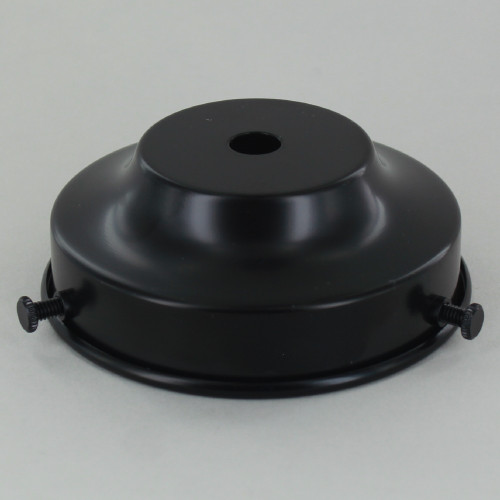 3-1/4in. Flat Black Powdercoatd Steel  Shade Holder.