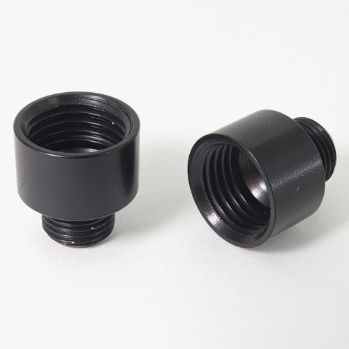 1/8ips Male X 1/4ips Female Straight Nozzle - Black Powdercoated Finish