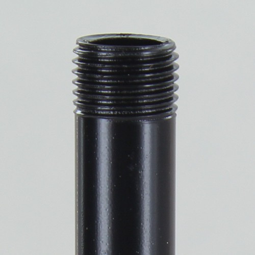 4in Long X 1/8ips (3/8in OD) Male Threaded Black Powder Coated Steel Pipe