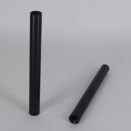 12in. Black Powder Coated Steel Pipe with 1/8ips. Female Thread