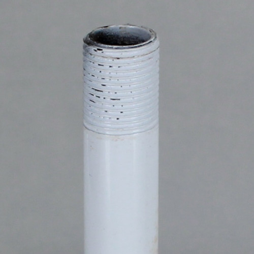 30in. White Enamel Finish Pipe with 3/8ips. Thread