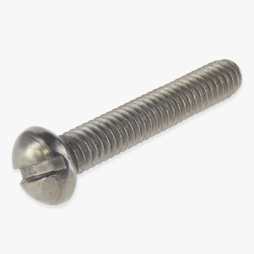 8/32 Thread Unfinished Steel 1in. Long Slotted Head Screw