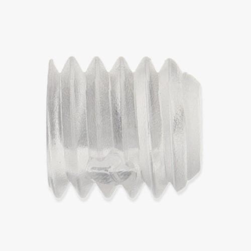 6 MM  Slotted Set Screw Clear