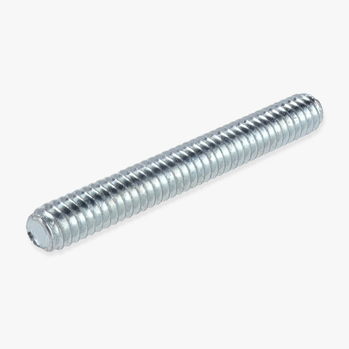 1/4-20 Thread - 2in Long - Headless Steel Stud - Unfinished Steel