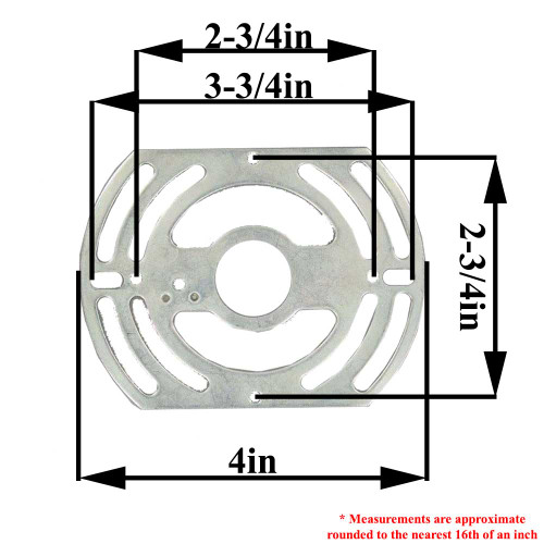 2-3/4in. X 3-3/4in. Universal Cross Bar with 8/32 Tapped Ground Screw Hole