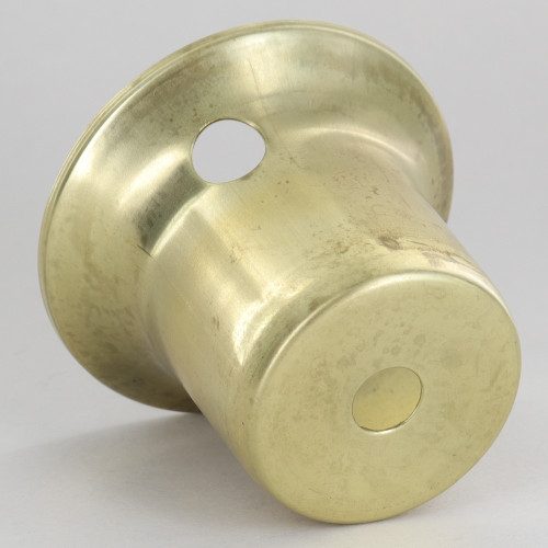 2-1/2in. Spun Brass Cup with Switch Hole - Unfinished Brass