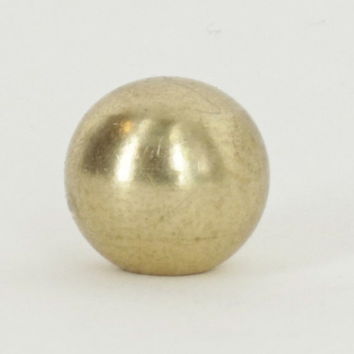 3/8in. Diameter Solid Brass Ball with 6/32 Female Tapped Blind Hole.