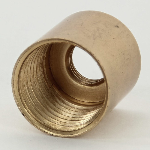 1/8ips Female Threaded X 1/2ips Female Threaded Crystal Arm Cup - No Shoulder - Unfinished Brass