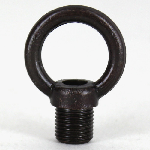 1/8ips. - Male Threaded - Brass Loop with Wire Way - Oil Rubbed Bronze Finish