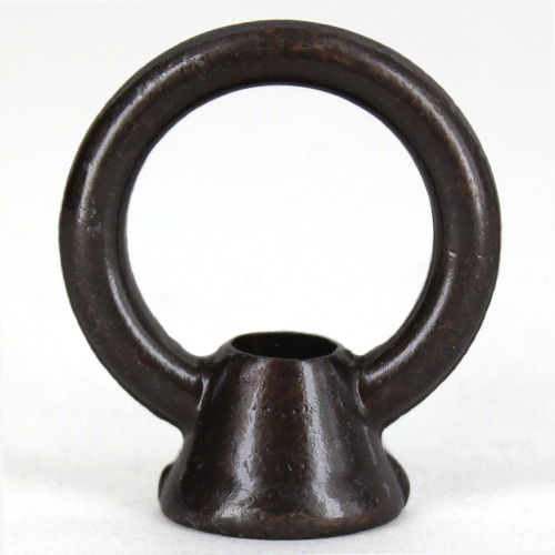 1/8ips - Female Threaded - Brass Colonial Loop with Wire Way - Bronze Finish