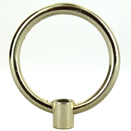 1/8ips - Female Threaded - Zinc Die-Cast Loop with Wire Way - Unfinished Brass