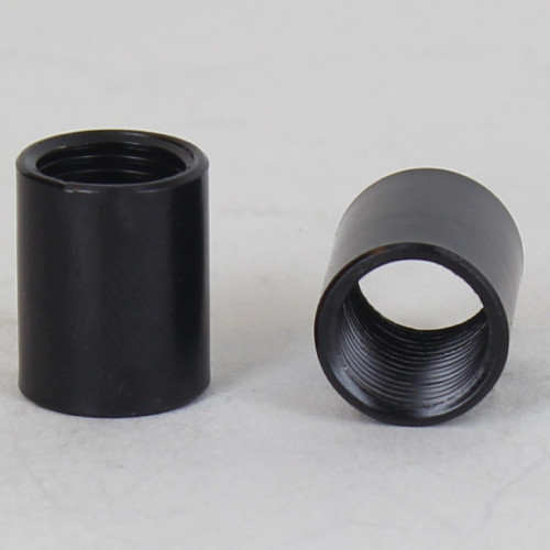 1/2in W X 9/16in H - 1/8IPS. X 1/8IPS. Female Threaded Black Powdercoated Straight Coupling