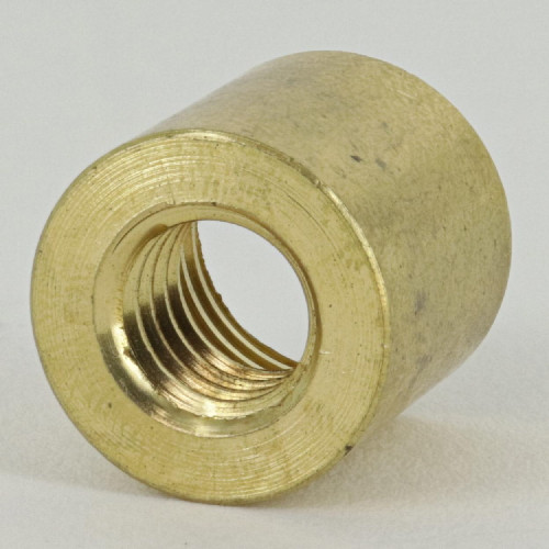 3/8-16 UNC X 1/4ips. Female Threaded Unfinished Brass Straight Coupling