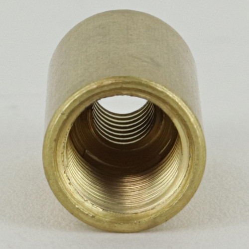 1/4-20 UNC X 1/8ips. Thread Unfinished Brass Straight Coupling