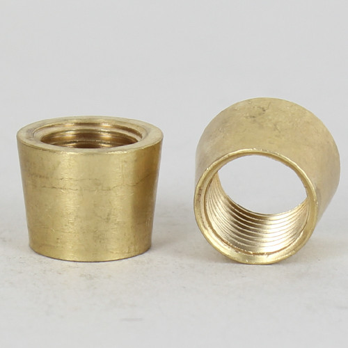 1/4ips - 3/4in X 1/2in Tapered Coupling - Unfinished Brass