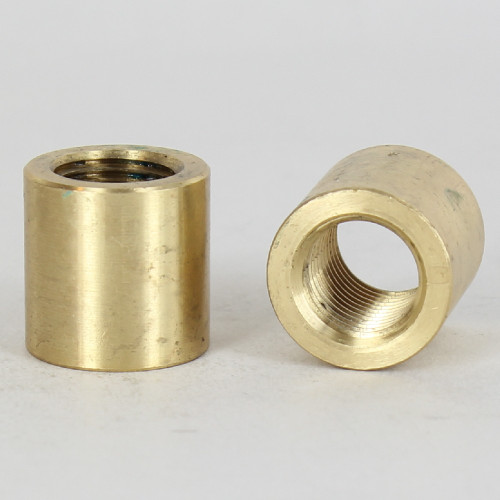 1/4ips - 3/4in X 3/4in Cylinder Coupling - Unfinished Brass