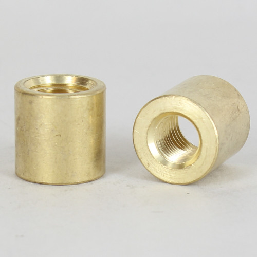 3/4in W x 3/4in H - 1/8ips. X 1/4ips. Female Threaded Unfinished Brass Straight Coupling