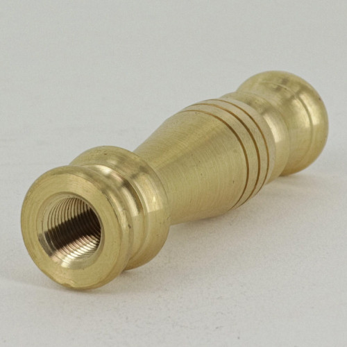1/8ips - 3/4in x 3in Spindle Neck - Unfinished Brass