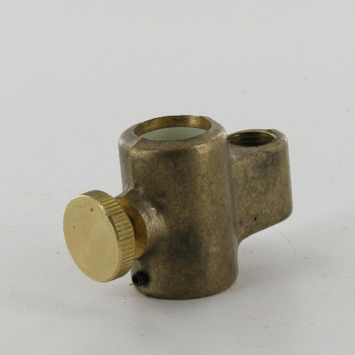 1/4ips. Slip and 1/8ips. Thread Sliding Adjuster with Knurled Screw Top